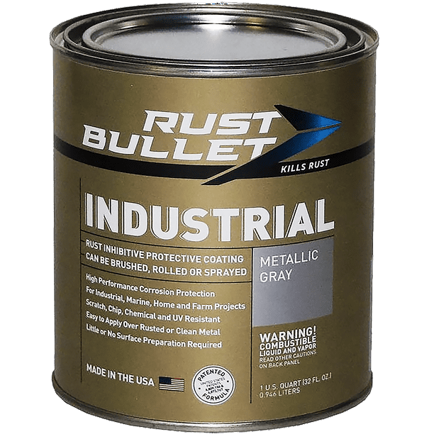 Rust Bullet Industrial Rust Inhibitor Paint Industrial Strength Protective Coating 1 Quart