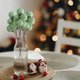 thumbnail image 4 of Decoración navideña, cinta de satén de terciopelo, envoltura de regalos tejida, pajarita, adornos para árbol de Navidad, 4 of 5