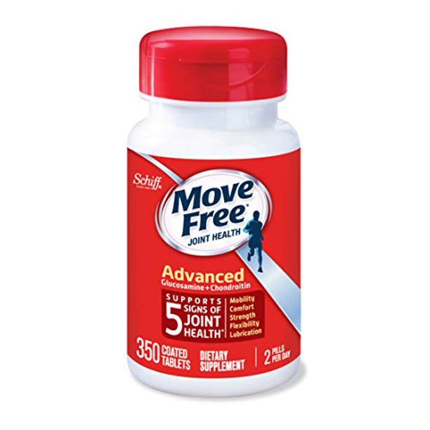 Move Free Glucosamine & Chondroitin Advanced Joint Health Supplement Tablets (350 Count in A