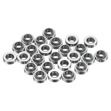 25Pcs Self-Clinching Nuts, #8-32 x 0.14" 304 Stainless Steel Rivet Fastener