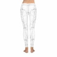 thumbnail image 4 of SUNENAT Antique White Marble Stone Women's Stretchy Capri Leggings Yoga Running Pant 4XL, 4 of 4