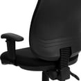 thumbnail image 3 of High Back Black Fabric Executive Swivel Ergonomic Office Chair with Adjustable Arms, 3 of 9