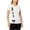White - brightwhite, variant on bar III Womens Lace Up Basic T-Shirt, White, Medium