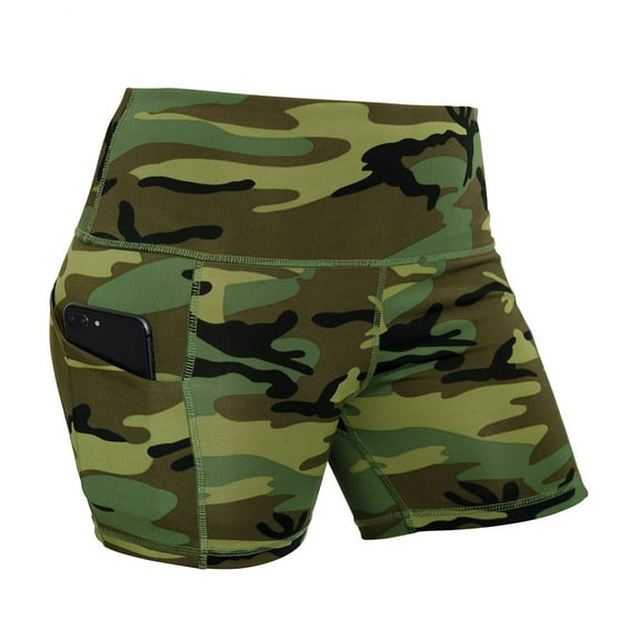 Rothco 19028 Women Camo Workout Performance Legging Shorts - Medium