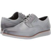 Rockport Men's Total Motion 4-Eye Plain Toe Leather Oxfords Light Grey (11.0M)
