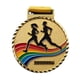 thumbnail image 2 of Wosthever 3 uds ganador competición premio medallas premio colección deportiva mujeres atleta medalla jardín de infantes fábrica correr Decoración del hogar, 2 of 6