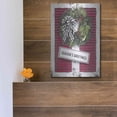 thumbnail image 5 of Luxe Metal Art 'Christmas Shutters with Wreath I' by Lori Deiter, Metal Wall Art, 12"x16", 5 of 9