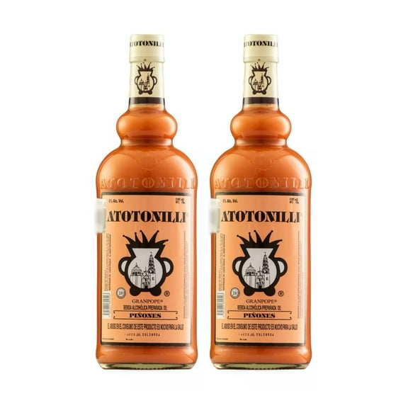 Duo Pack Rompope Atotonilli Piñón 1000 Ml Atotonilli Rompope