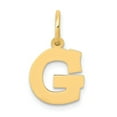 thumbnail image 1 of 14k Small Block Initial G Charm in 14k Yellow Gold, 1 of 3