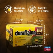 Duraflame 4.5 lb Firelogs, Indoor & Outdoor Fire Pit & Fireplace Logs, 3 Hour Burn, 6 Pack