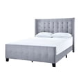 thumbnail image 3 of King Modern Wing Fabric Bed in Dove Gray, 3 of 7