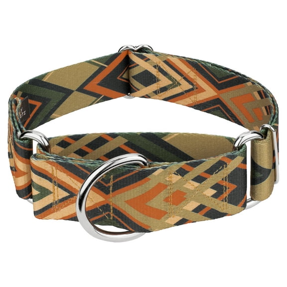 Country Brook Petz® 1 1/2 inch Terracotta Arrows Martingale Dog Collar, Large