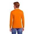 thumbnail image 3 of Gildan Work Wear for Men, Long Sleeve Hi-Vis Shirt, Safety Orange, Pack 4, 2XL, 3 of 5