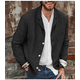 thumbnail image 1 of Txlixc Camisas casuales para hombres, cardigan de manga larga de color sólido con botones sueltos para adultos Txlixc moda, 1 of 2