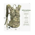 thumbnail image 2 of Gowoo Hydration 3L Tactical Hydration Backpack with Water Bladder Leak-Proof Military Daypack for Hiking, Running, Cycling, Camping, Hunting, Walking, Outdoor; Green Camo, 2 of 6