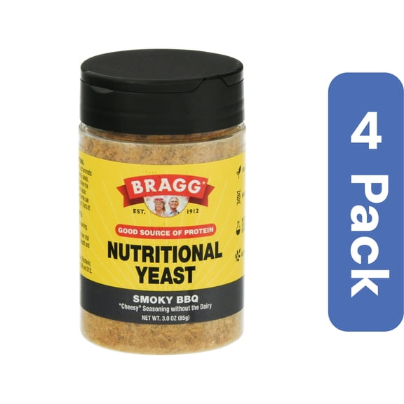 Bragg Nutritional Yeast BBQ 3 oz (Pack of 4)