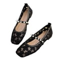 thumbnail image 6 of Miqool Womens Mesh Ballet Flats Round Toe Closed Toe Slip On Soft Sole Breathable Casual Lightweight Comfortable Flat Shoes, 6 of 9