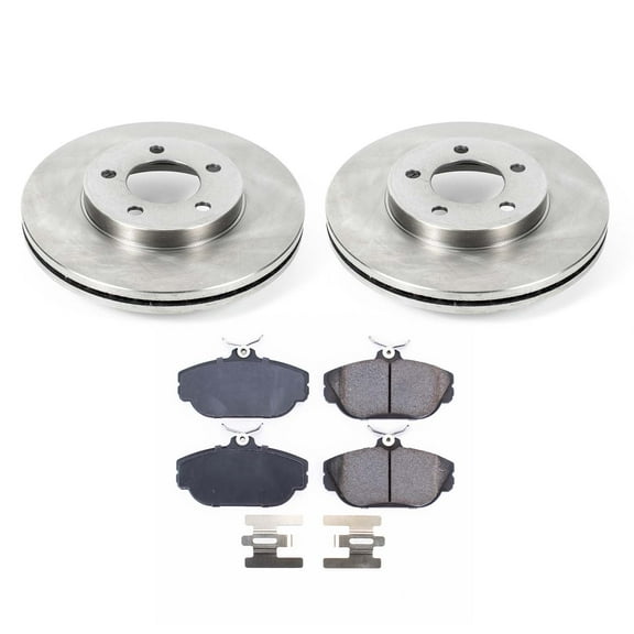 Ultimate Brakes Front Semi-Metallic Brake Pad and Rotor Kit with Hardware WM80510