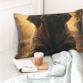 thumbnail image 4 of Gaeub Lake Meditating Elephant Print Double Sided Plush Decorative Throw Pillow Cover, Sofa Cushion Cover, Plush Cushion Cover，Excluding Pillow Core-20"x30", 4 of 6