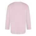 thumbnail image 4 of VBTAPA Mens Valentines Day 3/4 Sleeve T-shirt Love Heart Graphic Tees Trendy Casual Summer Crewneck Tee Tops Clearance Sale Pink XL, 4 of 5