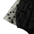 thumbnail image 6 of Newborn Baby Girl Halloween Outfit Flying Sleeve Romper Tutu Dress Tulle Skirts Hem Bodysuit Infant Halloween Black Dress, 6 of 7