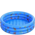 thumbnail image 1 of Alberca Inflable Redonda De 3 Niveles, Juguete De Agua para Adultos (Azul), 1 of 4