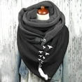 thumbnail image 2 of Foulard pour Femmes Chaude en Coton Imprimé Bouton Mode Châles Doux, 2 of 3