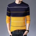 thumbnail image 2 of Suéteres de punto para hombre, jersey de cuello redondo para hombre, jersey de cuello redondo, estilo coreano, informal, Harajuku, diseñador, moda estética, 2 of 4