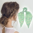 thumbnail image 2 of Unique Bargains 1 Pc Triangle Ribbon Scrunchies for Home Green, 2 of 6