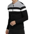 thumbnail image 6 of HAOMEILI Men’s Long Sleeve Polo Shirt Casual Slim Fit Shirts Contrast Color Patchwork T Shirts Cotton Tops, 6 of 6
