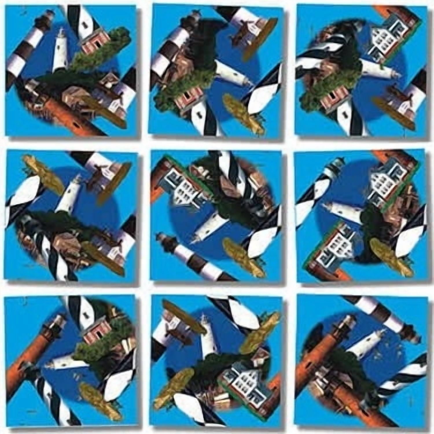 Scramble Squares Puzzle: Retro-Rods - 9-Piece Brain Teaser For Ages 4 To 104