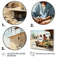 thumbnail image 3 of Designart "Market Scene with an African Woman I" People Metal Art Print Set, 3 of 5