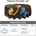 thumbnail image 3 of Musical Note Tablecloth Round 60 Inch Table Cloth Cover Mat Holiday Party Decoration for Dining Room Home Kitchen Picnic, 3 of 6