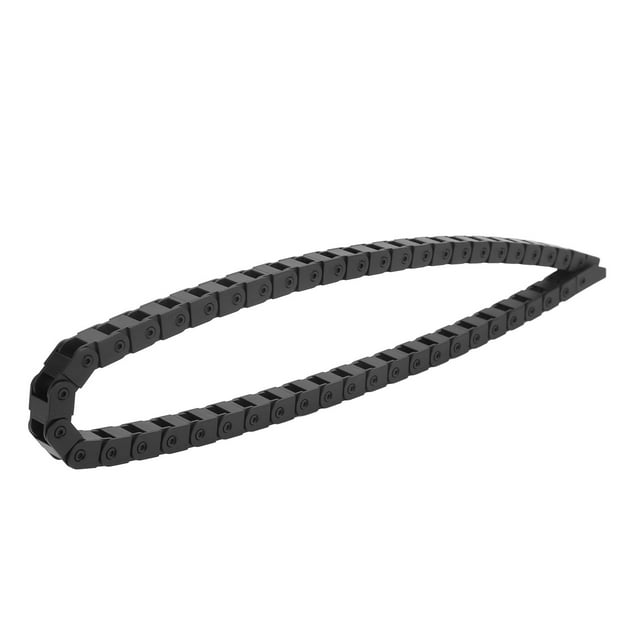 Durable Nylon Cable Drag Chain with End Connectors for CNC Machines, High-Temperature Resistant, Wear-Proof, and Acid/Alkali Resistant, 1m Length