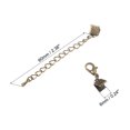 thumbnail image 2 of Unique Bargains 10Set Ribbon Crimp Clamp Ends Lobster Claw Clasps & Chain 6mm Bronze Tone for DIY, 2 of 7