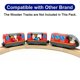 thumbnail image 3 of Tren Locomotora Que Funciona con Pilas para Vías de Tren de Madera, Conexión Magnética, Potente Juego de Tren Bala de Motor Compatible con Thomas, Brio, Chuggington - Juguetes de Tren, 3 of 8