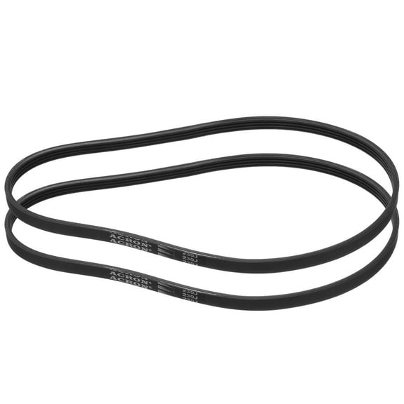 2pcs 230J4 Poly V Belt, 4 Ribs PJ V-Ribbed Belt 23" L x 0.37" W x 0.14" T