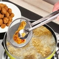 thumbnail image 2 of Newly Upgraded Version 2 PACKS Stainless Steel Fine Tea Mesh Strainer Colander Sieve with Handle for Kitchen Food Rice Vegetable Kitchen Colander Silver, 2 of 3
