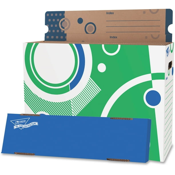 Trend, TEP7009, File 'n Save Poster Storage Box, 1 Each, Multicolor