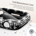 thumbnail image 3 of Allytechgroup Case for iWatch Series 10 42mm with Screen Protection, Bling Sparkly Diamond Rhinestones Compatible with MagSafe Shockproof Full Body Cover for Women Girls, Black, 3 of 6