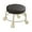 Black, variant on Wheeled Stool Low Roller Seat With 360 Degree Swivel Wheels Comfortable Seating Small Stool