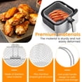 thumbnail image 6 of Qenwkxz Square Air Fryer Basket for 5.8QT 6QT Air Fryer Accessories, 304 Stainless Steel Mesh Basket with Handle Replacement Accessory for 6QT Mainstream air fryer models, 6 of 12