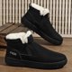 thumbnail image 3 of Botas de invierno para hombre, botas de nieve impermeables de piel para hombre, zapatos de algodón cálidos y cómodos de alta calidad, zapatillas informales antideslizantes para exteriores, 3 of 5