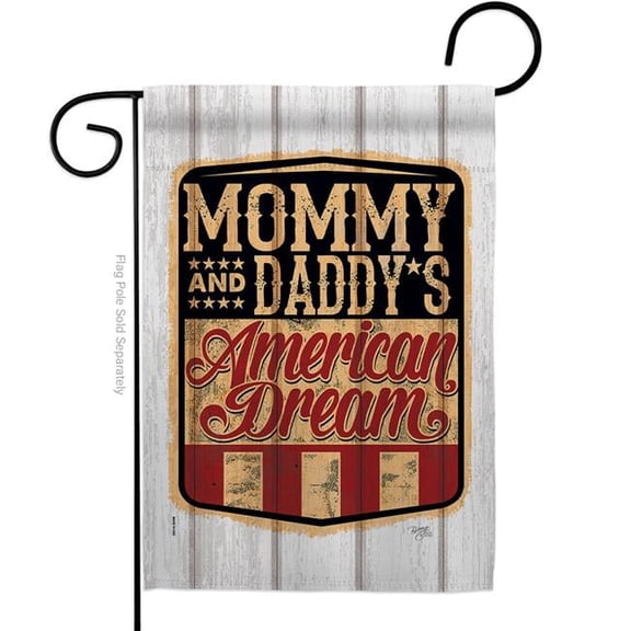 Breeze Decor G161101-BO 13 x 18.5 in. American Dream American Star & Stripes Vertical Garden Flag with Double-Sided House Decoration Banner Yard Gift