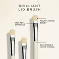 2pcs Lid Eyeshadow Brush, Medium Flat Tapered Brush, Easy Blending and Shading for Building