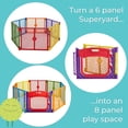 thumbnail image 2 of Toddleroo by North States Superyard Colorplay Ultimate Extensión de 2 paneles, fabricado en EE. UU.: aumenta el espacio de juego hasta 34.4 pies cuadrados (agrega 64", multicolor), 2 of 5
