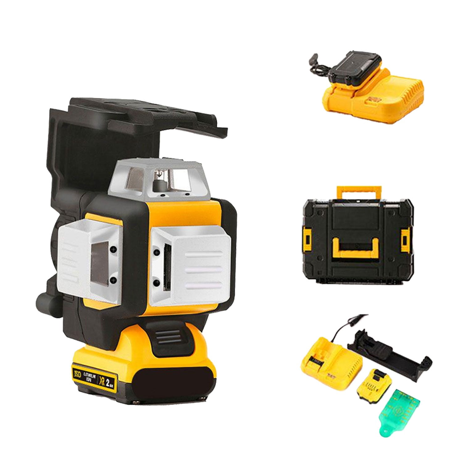 SHIJING Green Laser Level - 100ft Self-Leveling 360° Cross Line Laser With USB-C Charging