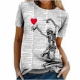 thumbnail image 4 of Puntoco, camisetas a la moda para mujer, divertidas camisetas informales con estampado divertido, camisetas con estampado de blusa Puntoco Puntoco-2270, 4 of 9