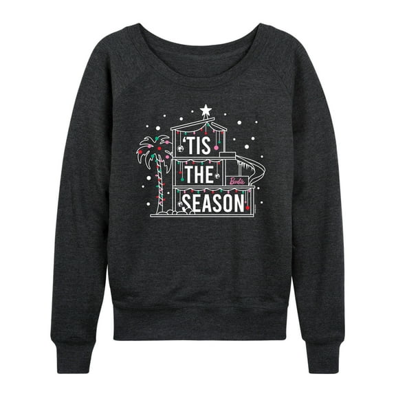 Barbie - Holidays & Christmas - Tis The Season In The Dreamhouse - Women's Lightweight French Terry Long Sleeve Shirt