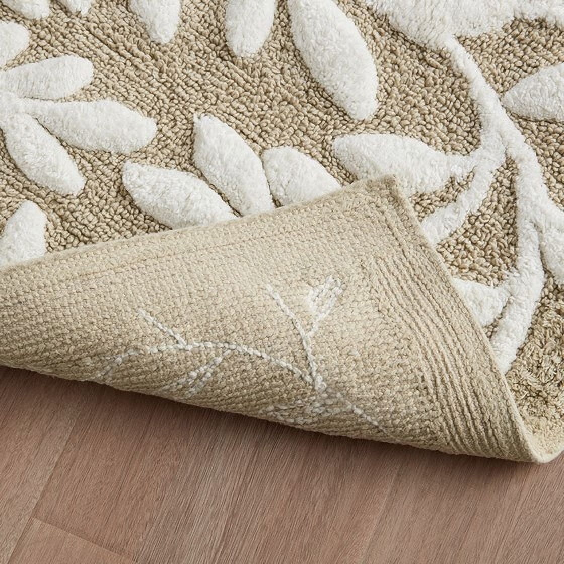 MAYEERTY Cotton Tufted Bath Rug，100% Cotton, 24" x 60" Rectangle, Multicolor